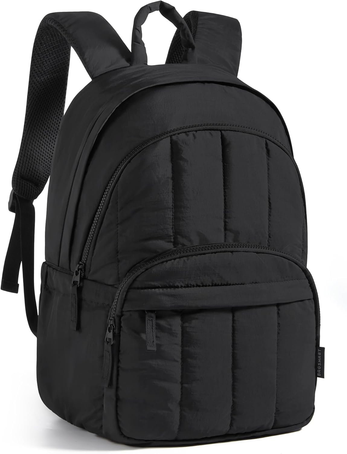 BAGSMART quilted black laptop daypack